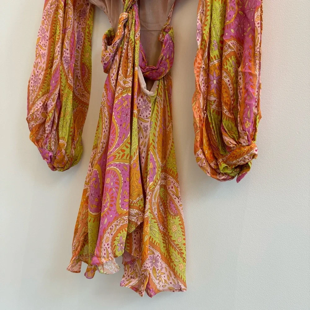 Zara Multicolor Paisley Dress - Picture 2 of 6